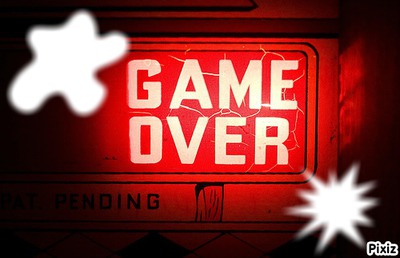 Game Over Fotomontage
