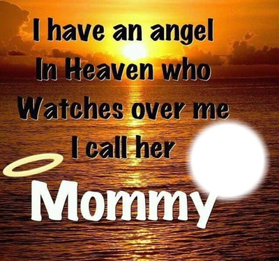 mommy angel Photo frame effect