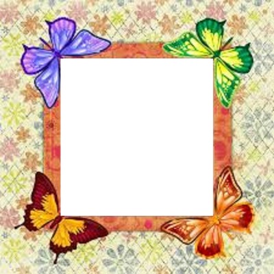 marco, mariposas, 1 foto Fotomontaggio