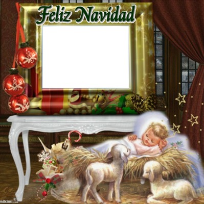 Cc Navidad nacimiento Fotomontáž