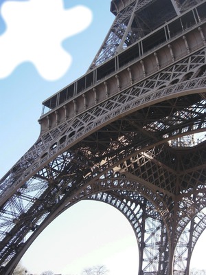 Un nuage à Paris Fotomontage