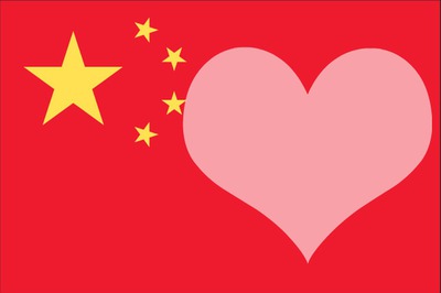 cinese heart Fotomontage