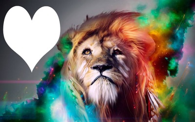 King Lion Fotomontaggio