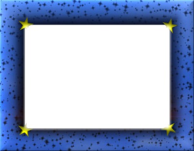 cadre bleu étoile Fotomontaža