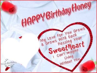 HAPPY BDAY SWEETHEART Montage photo