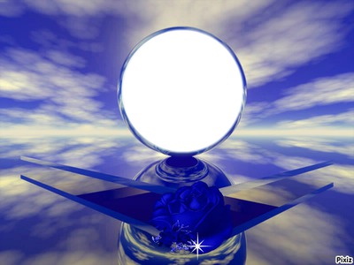Miroir bleu Fotomontagem