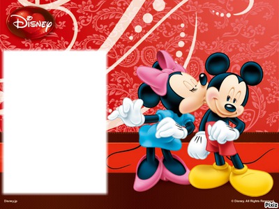 Mickey & Minnie Photo frame effect