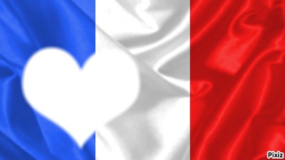 drapeau français Fotomontáž