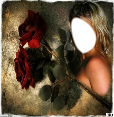 ma rose Fotomontage