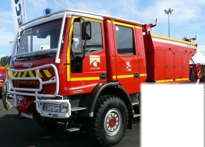 camion de pompier Fotomontagem