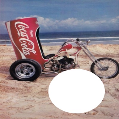 moto coca Photomontage