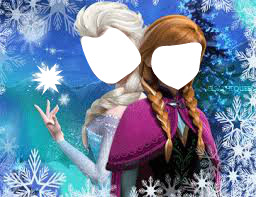 Frozen- Elsa e Anna Fotomontaggio