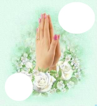 praying hands Montaje fotografico