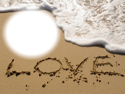 beach of love Fotomontaggio