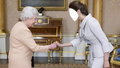 Angelina jolie et la reine Fotomontaža