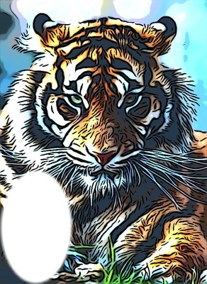 tigre Montaje fotografico