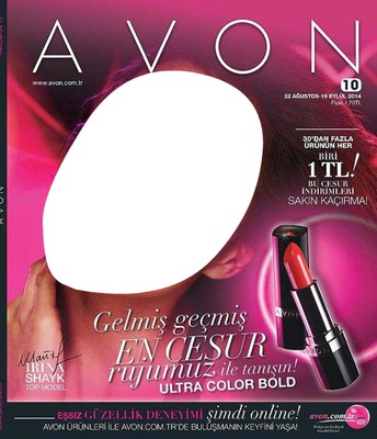 Avon Katalog 2014 Ultra Color Bold Ruj Fotomontage