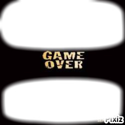 game over Photomontage