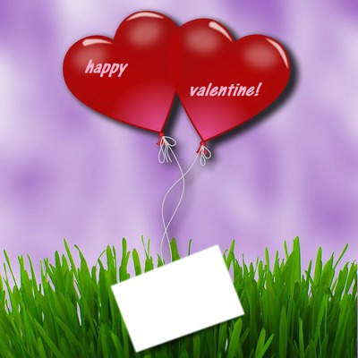 happy valentine Photo frame effect