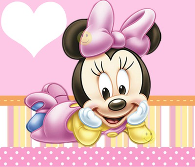 baby mimie mouse Photo frame effect