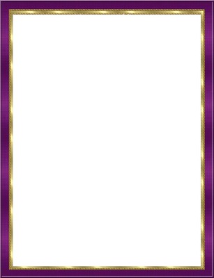 cadre violet et dorure Photomontage