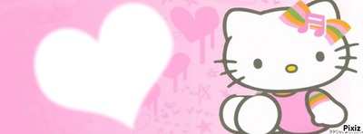 Hello Kitty Heart Cover フォトモンタージュ