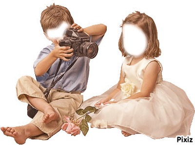 enfants Photomontage