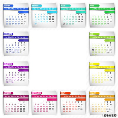 2016 CALENDRIER Photo frame effect