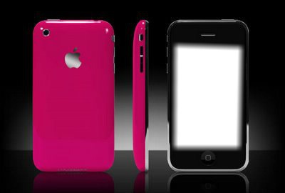 iphone rosa Fotomontagem