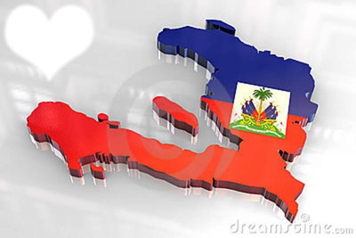 Haiti flag Photo frame effect