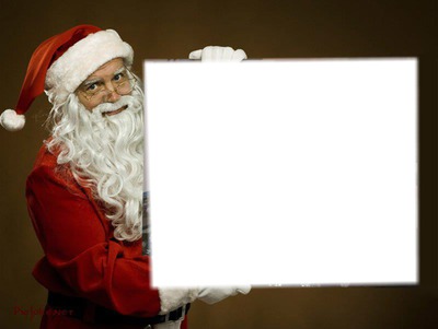 pere noel Photo frame effect