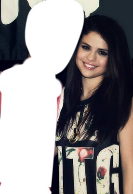 Beside Selena Gomez Photo frame effect