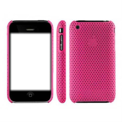 iphone  rosa  de bolinha Fotomontažas