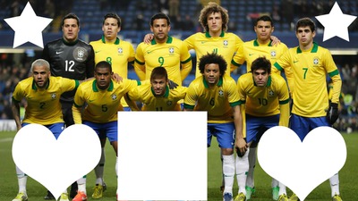 time brasileiro Fotomontage