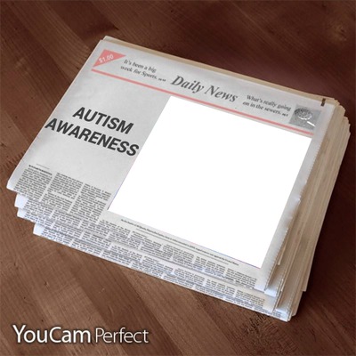 Autism Paper Photo frame effect