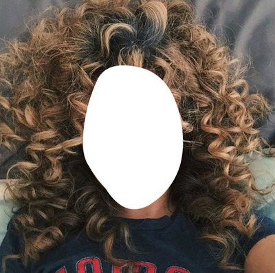 cheveux bouclés Fotomontage