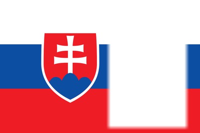 Slovakia flag Photo frame effect