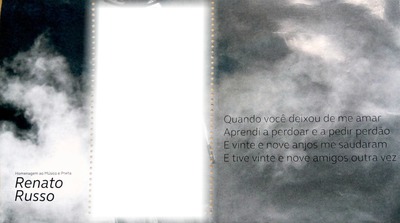 Renato Russo Mensagem Photo frame effect