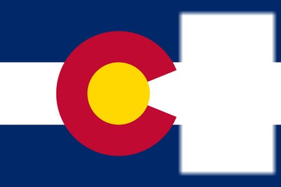 Colorado flag Montaje fotografico