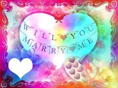 will you marry  me Photomontage