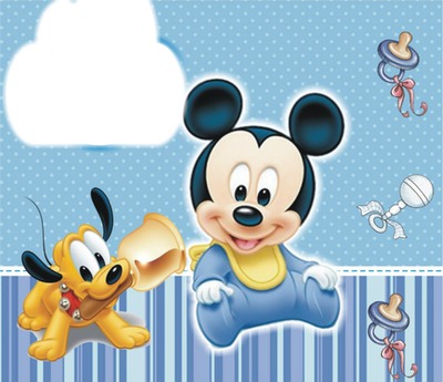 BABY MICKEYY Photo frame effect