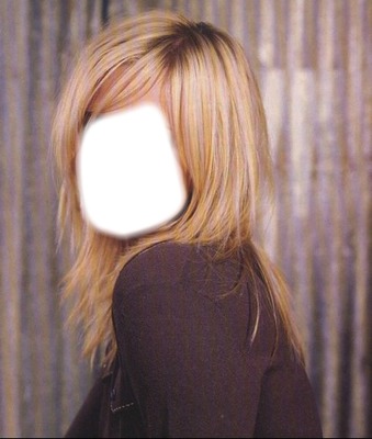 tête blonde Photo frame effect