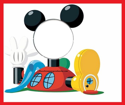La casa de Mickey Mouse Montaje fotografico