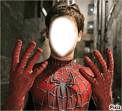 man spider Photo frame effect
