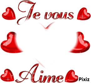 je vous aime Montage photo