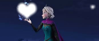 Elsa hace magia Fotomontaggio