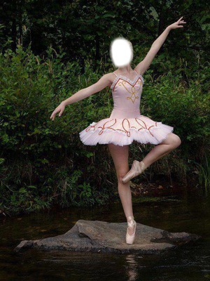 Bailarina na ponta Valokuvamontaasi
