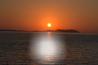 puesta de sol Montaje fotografico