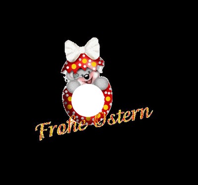 Frohe Ostern Fotomontage