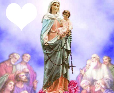 Virgen del Rosario Montaje fotografico